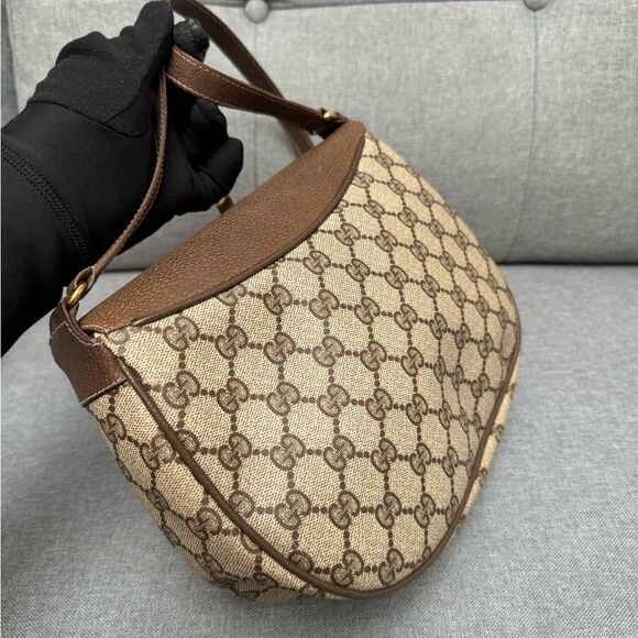 ✨GUCCI Sherry Line Beige Shoulder Bag Gold Hardware Leather | Authentic 1002056✨ - Picture 11 of 16